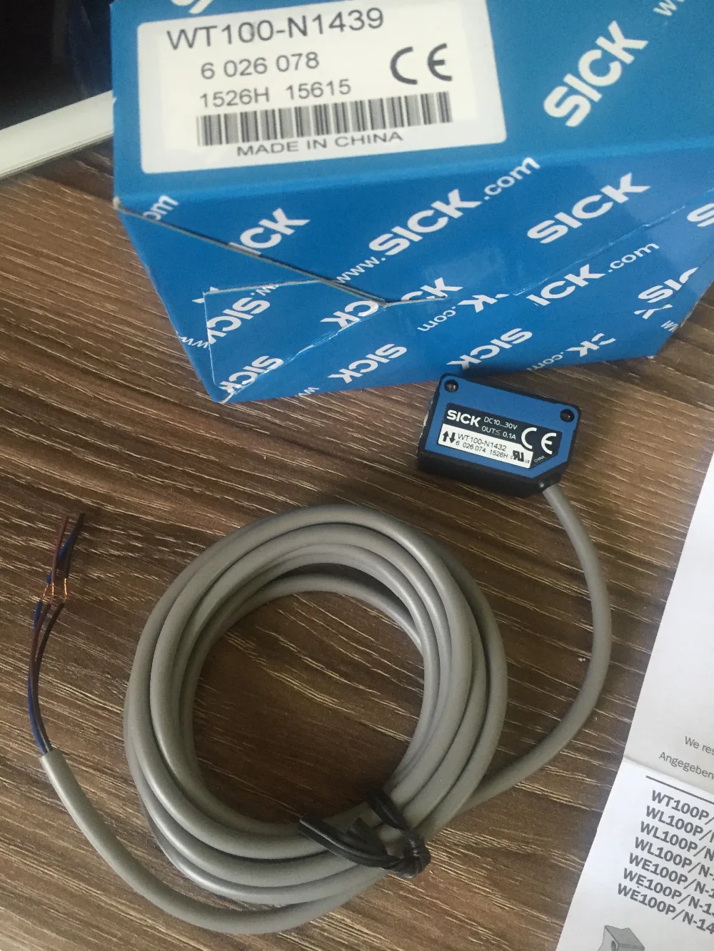 Высокое Качество фотоэлектрический переключатель sick wt100 n1439 датчик новый