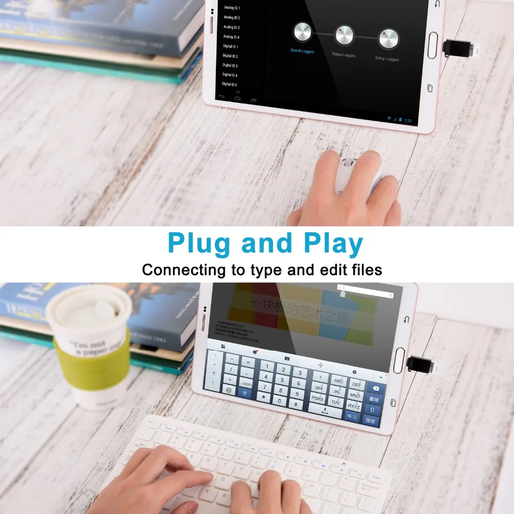 Tongdaytech Micro USB адаптер Micro USB мужчина к USB Женский OTG конвертер с брелоком для Android устройства samsung huawei