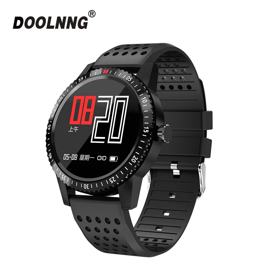 DOOLNNG T1 Bluetooth Smart Watch IP67 Waterproof Heart Rate Blood Pressure Monitoring Sport Pedometer Information Remind | Электроника