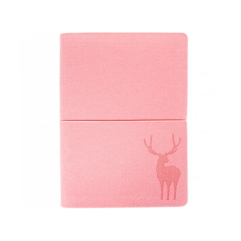 Pink deer A5 A6 Блокнот с отрывными листами дневник план кольцо Биндер спиральный блокнот еженедельник Caderno Agenda школьные офисные принадлежности - Цвет: Pink deer