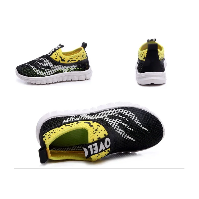 Новая детская одежда для мальчиков и девочек из сетчатого материала Обувь