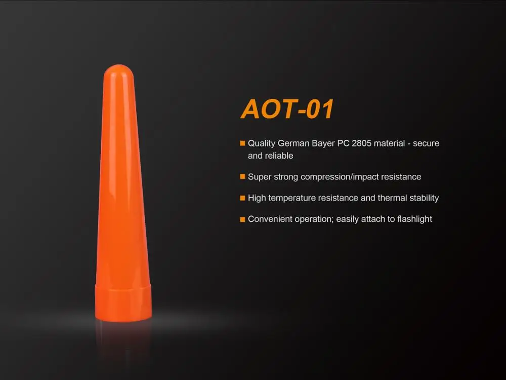 Fenix AOT-01 AOT-S AOT-M AOT-L Flashlight Red Traffic Wand Cap Tip Signal Lamp For LD12 PD32 PD35 TK15 K22 | Лампы и освещение