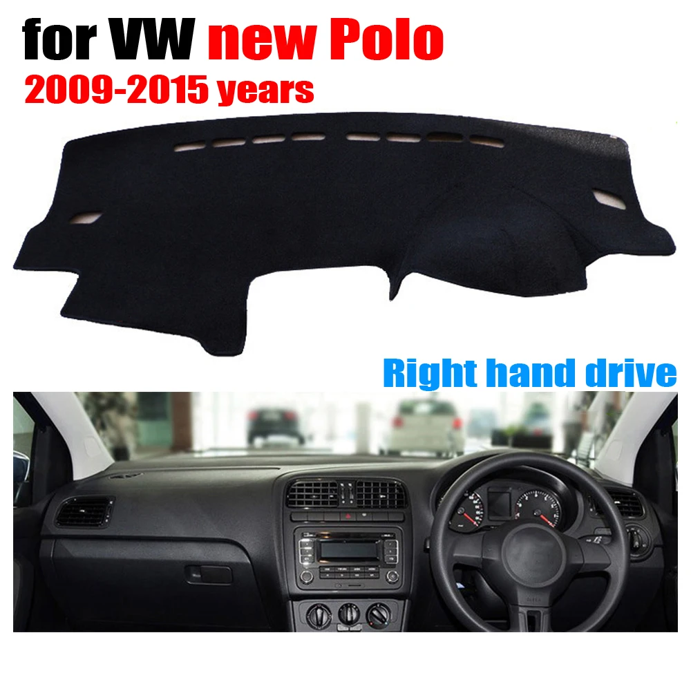 Чехлы на приборную панель автомобиля коврик для VOLKSWAGEN VW New Polo 2009 2015 правый