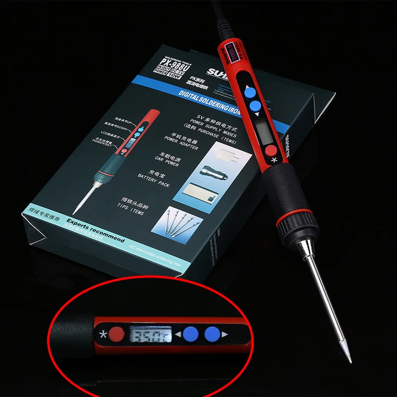 5 в 10 Вт Портативный USB Электрический паяльник наконечник сенсорный набор