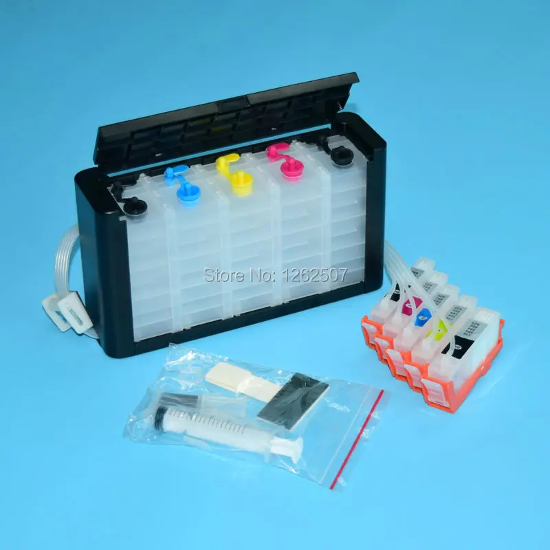 5-цветная система непрерывного чернил Ciss для hp 178 с чипом автоматического сброса