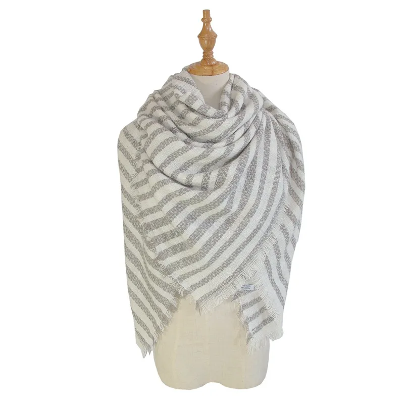 Новинка зимы 2008 Женский утолщенный теплый шарф в клетку Классический Клетчатый