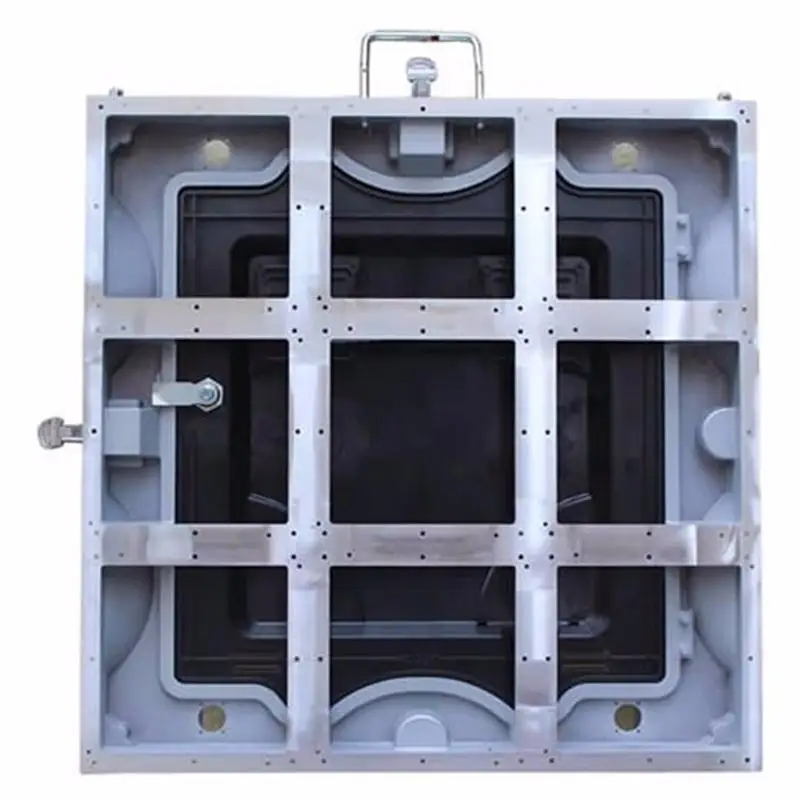 

Empty 192*192dots p3 indoor 576*576mm can accommodates 9pcs module led empty die-cast aluminum cabinet led matrix video wall