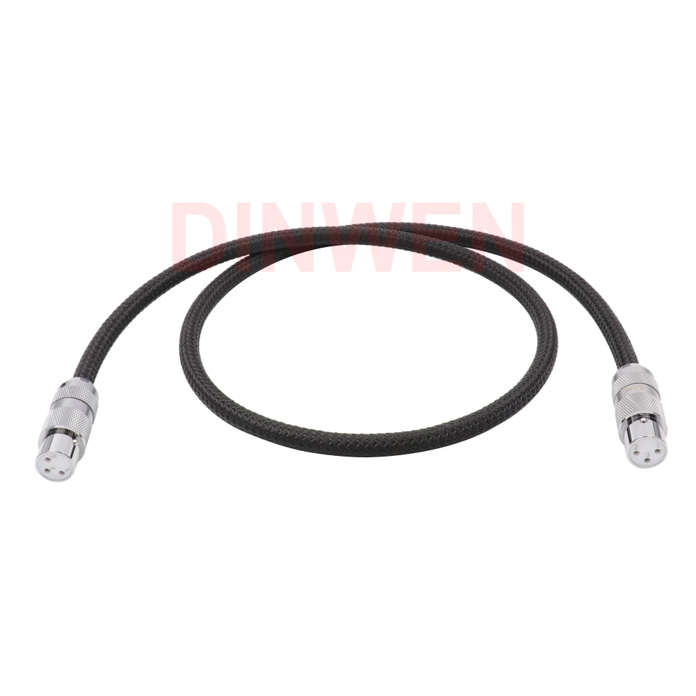 3Pin XLR Удлинительный кабель штекер штекер/фоторазъем с родиевым покрытием