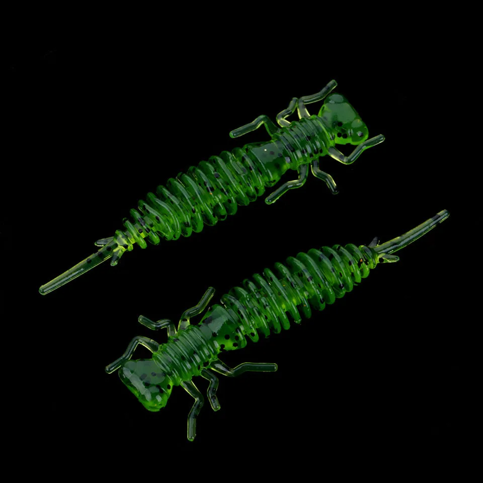 WALK FISH Larva мягкие приманки 40 мм 50 мм Искусственные приманки рыболовные червь силиконовый бас Щука Гольян Swimbait Jigging пластиковые приманки - Цвет: J 10