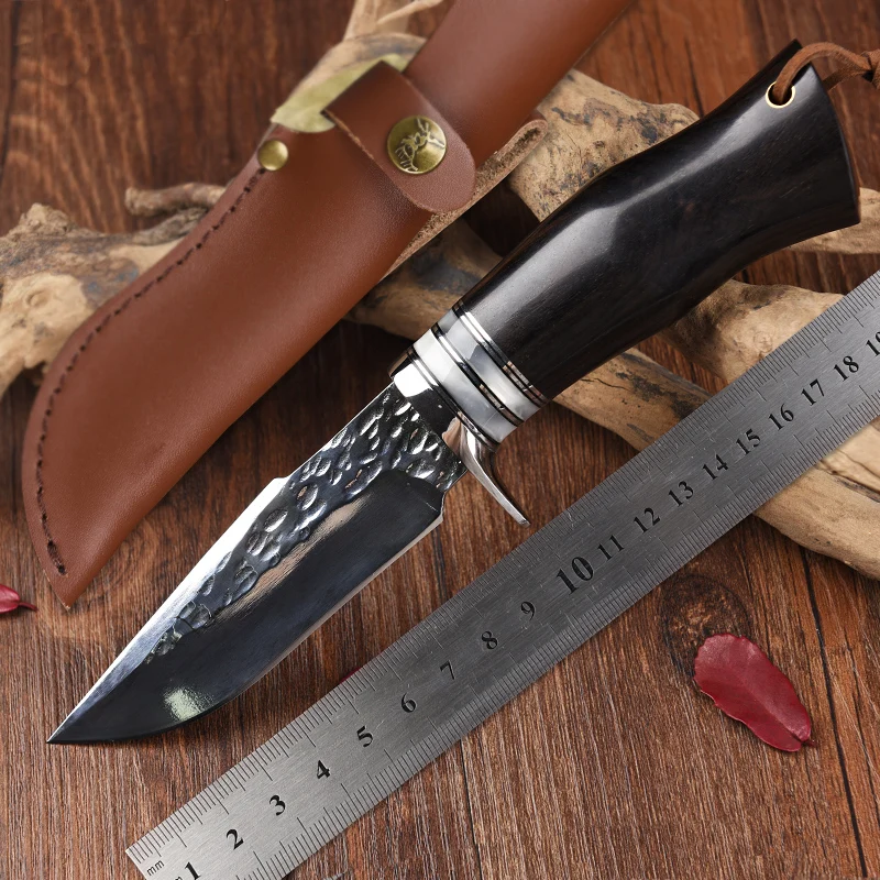 Высококачественный охотничий нож ручной работы на открытом воздухе