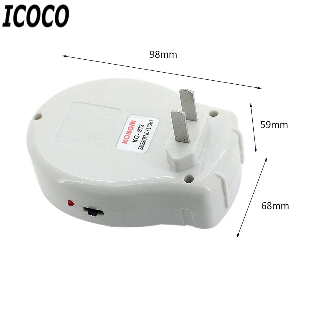 Перезаряжаемый домашний аварийный светильник ICOCO 1 шт. 2 Вт 13 светодиодный лампа с