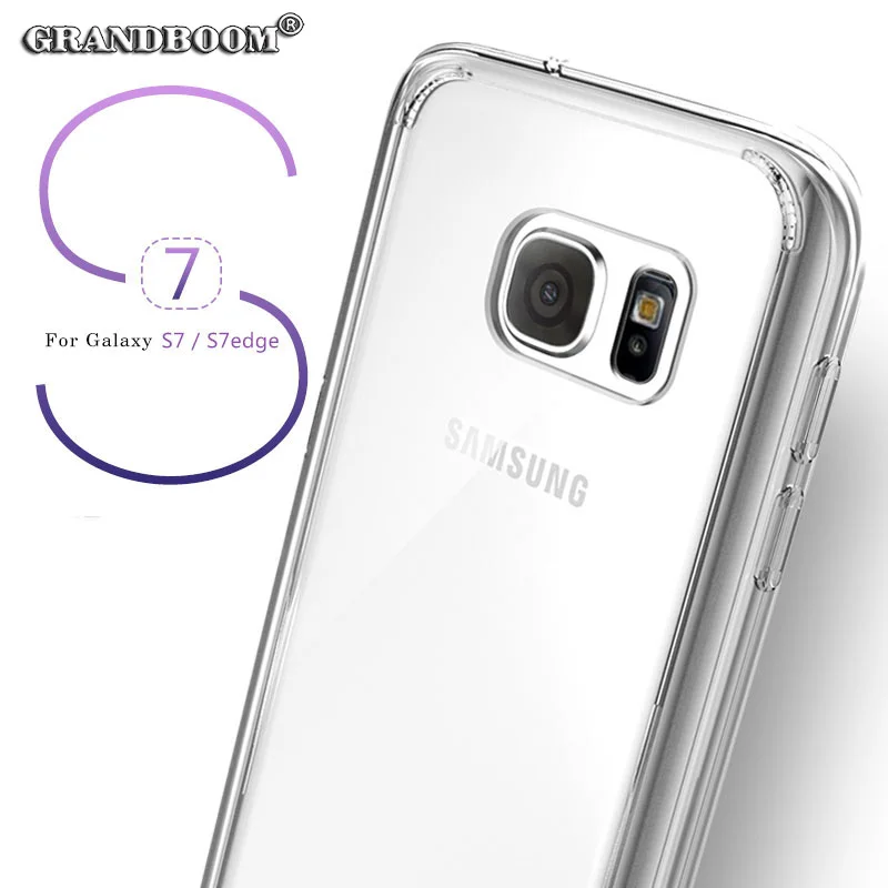 100 шт. прозрачные Гибридные Жесткие акриловые чехлы бамперы из мягкого ТПУ для