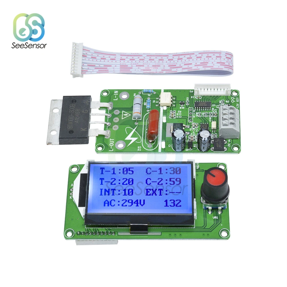 40A 100A lcd цифровой двойной импульсный датчик точечной сварки модуль управления сварочный аппарат трансформаторный контроллер платы