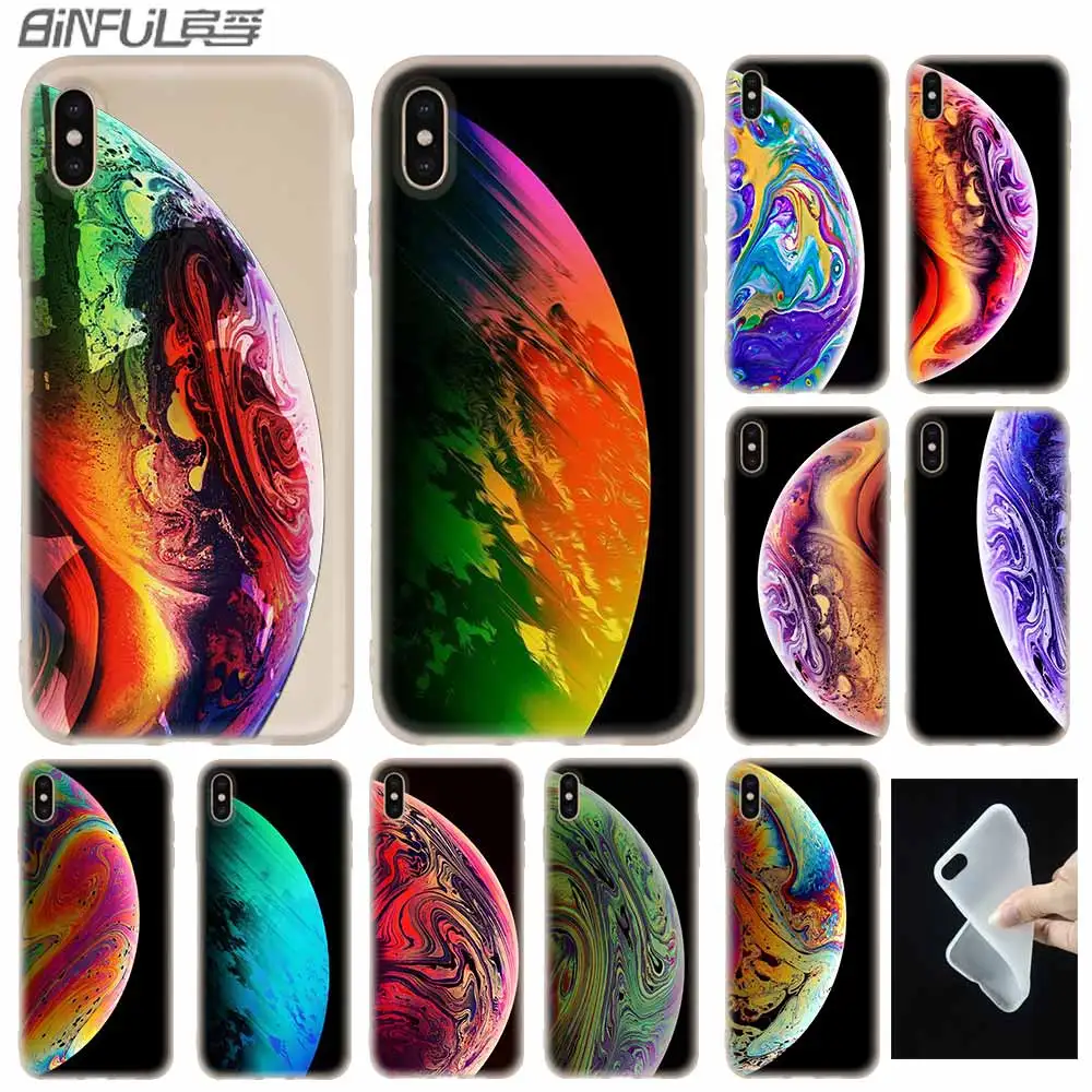 Красивая планета арт чехол силиконовый мягкий для iPhone 12 11 Pro X XS Max XR 6 6S 7 8 plus 5S SE