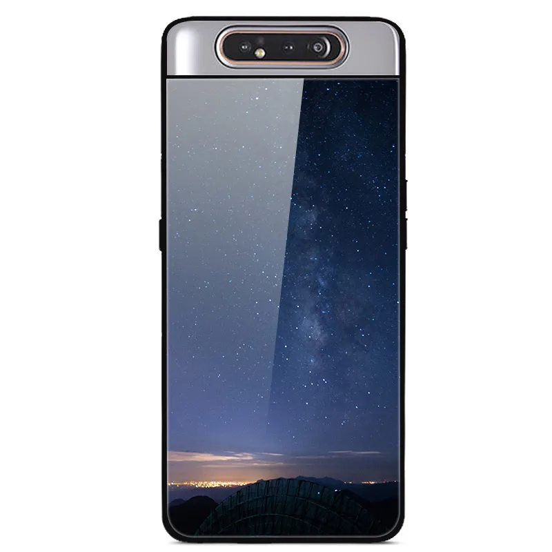 6," чехол для samsung A80, чехол A 80, роскошная задняя крышка из закаленного стекла для samsung Galaxy A80 A90 A 90, чехол, мягкий ТПУ бампер, рамка