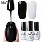 Belen 7 мл Лак для ногтей лампа для сушки гель-лака Лак маникюрный лак УФ светодиодный гель лак Перманентный отмачиваемый Стойкий черный белый