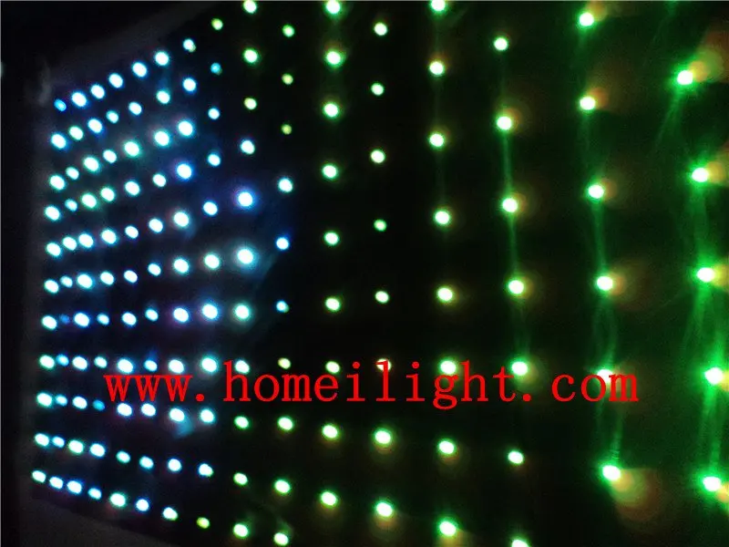 Светодиодная занавеска для видео 2*4 м с RGB подсветкой DJ YY studio матрицей сцены|led video
