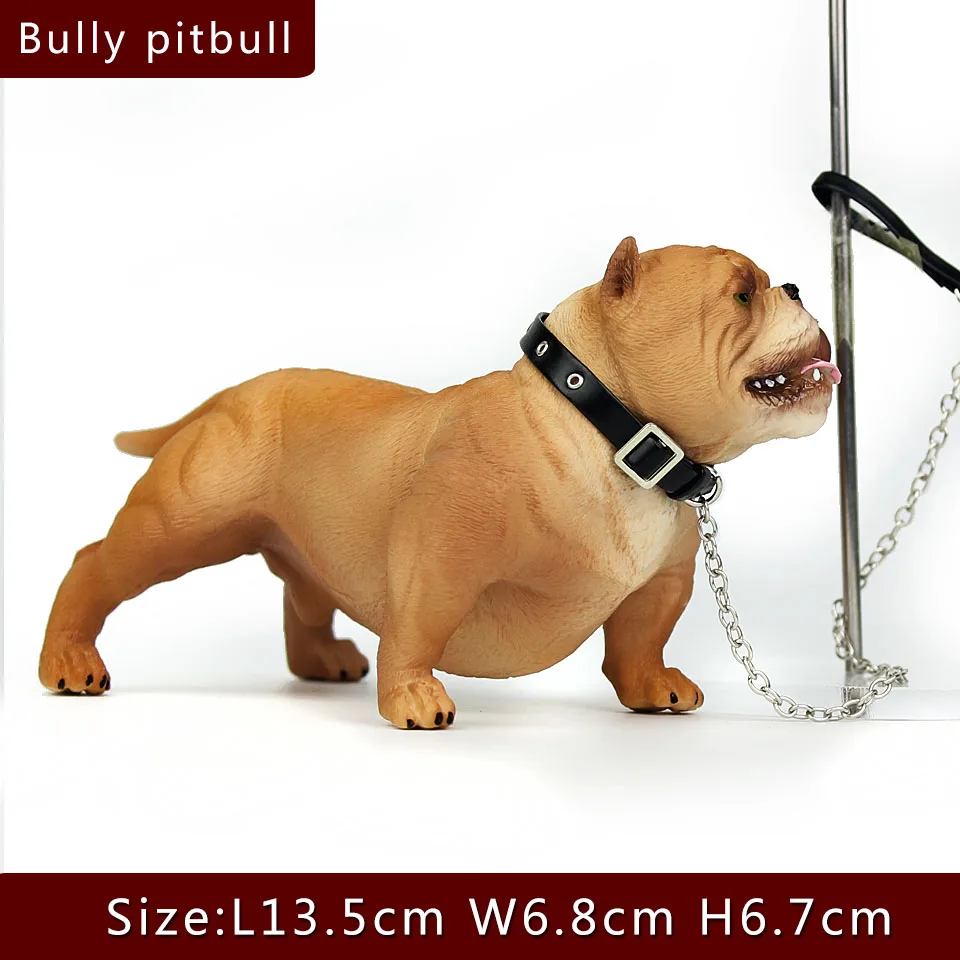 Bully pitbull Wiben горячие игрушки бульдог Собака Грейхаунд моделирование доберманн животных модель хулиган питбуль действие и игрушки Фигурки для детей подарок - Цвет: Bully pitbull