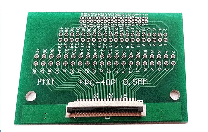 2 шт. 40Pin FFC FPC адаптер конвертер плата 0 5 мм/1 мм Шаг с крышкой до 54 40P разъем pcb TFT LCD