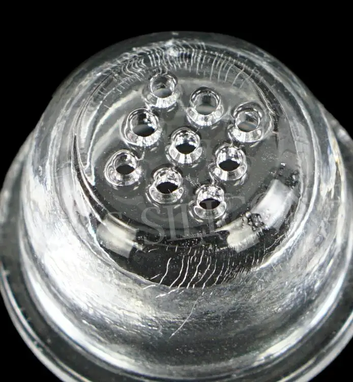 nine hole clear Стеклянная Чаша курительные аксессуары для курительной трубы табачная чаша трубки для силиконовой трубы - Цвет: nine hole clear