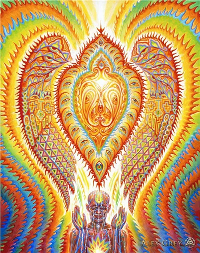 Красный Обои Alex серый Oversoul трипси-психоделический абстрактный плакат шелковая печать Картина Настенная художественная картина домашний декор - Цвет: Красный