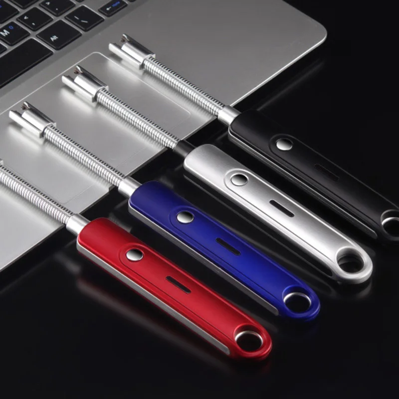 Зажигалка электрическая перезаряжаемая с USB ветрозащитная беспламенная гибкая