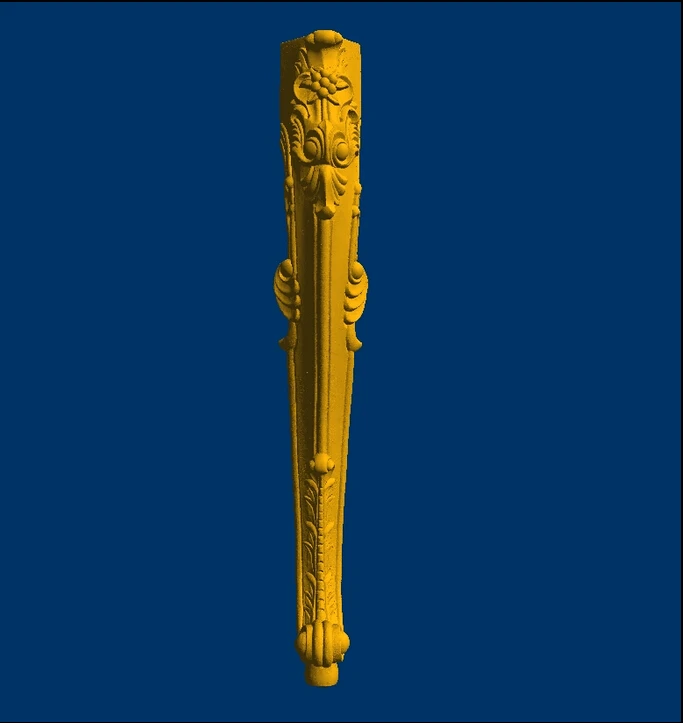 

Relief Sculpture 3D model STL dtable legs Western Furniture leg--7
