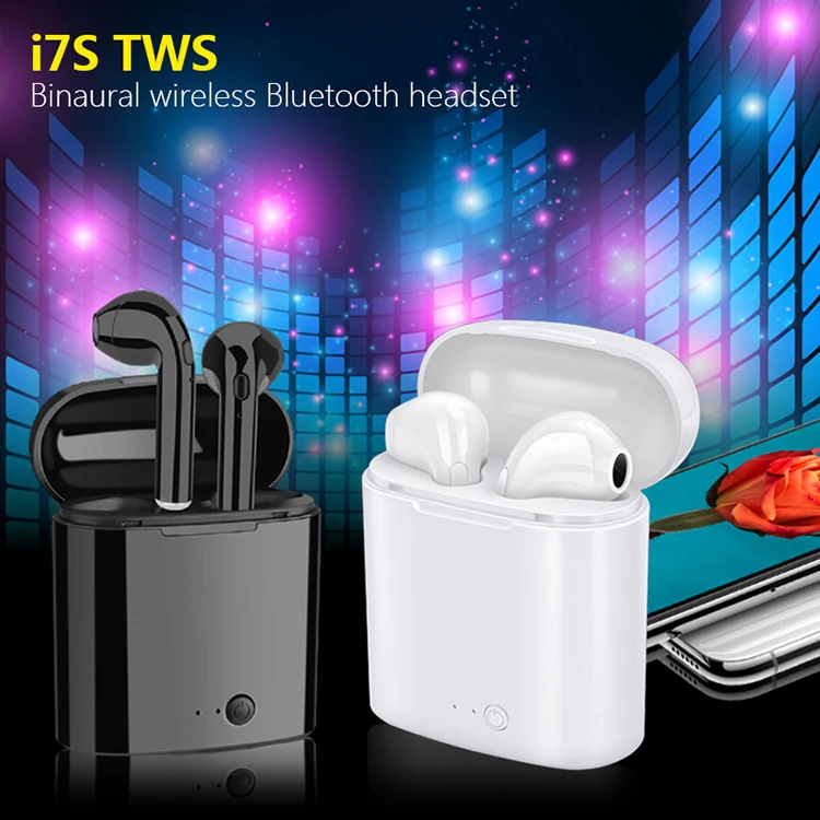 I7s Tws Bluetooth наушники, мини беспроводные наушники с зарядным устройством, спортивные наушники с громкой связью, беспроводная гарнитура для телефона xiaomi
