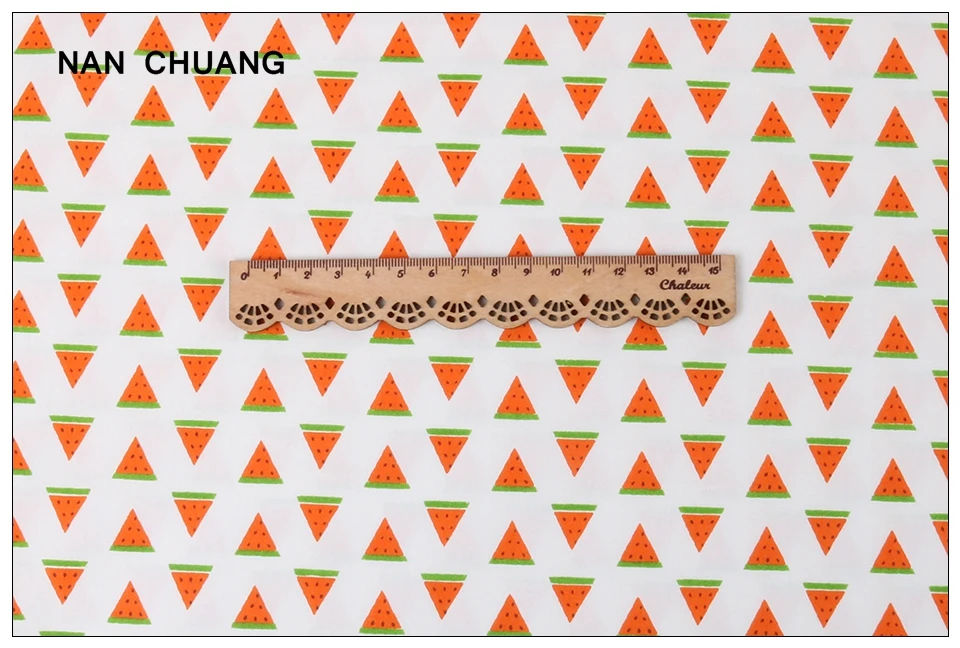Nanchuang 6 шт./лот фруктовой серией, из хлопчатобумажной ткани, лоскутное, ткань для собственноручных изделий Рукоделие материалы для младенцев и детей 20x25 см