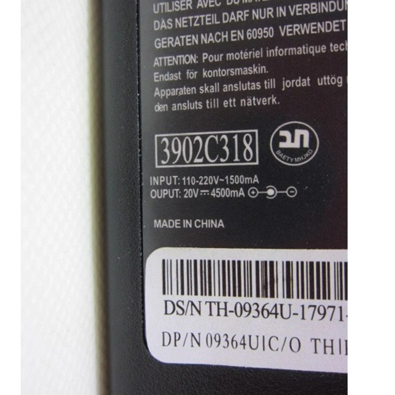 HSW 20 В 4.5A AC Мощность адаптер ноутбука Зарядное устройство для DELL Inspiron 2500 8000 4100 Latitude CS C600 CP 3800 8200 2650 C810 C510 PA-9