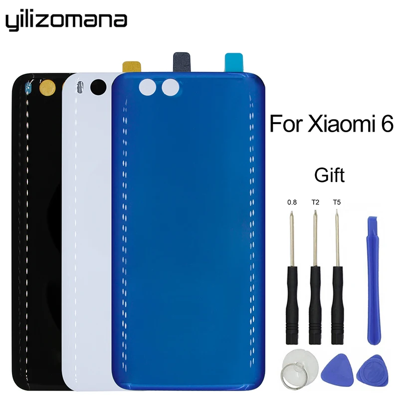 YILIZOMANA сменная задняя крышка аккумулятора для Xiaomi Mi 6 Mi6 3D стеклянная дверь задний