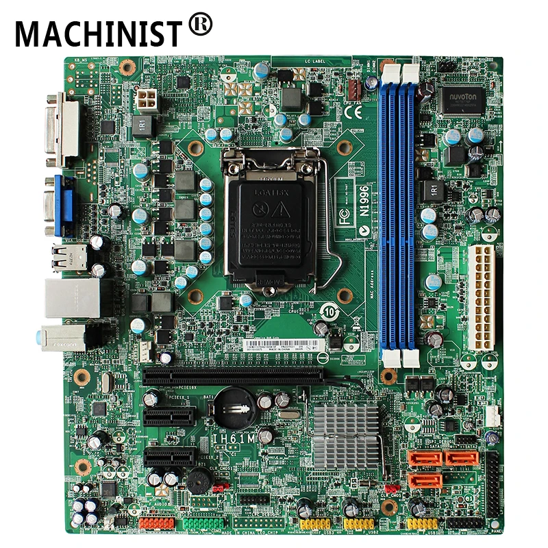Материнская плата для Lenovo ThinkCentre Edga71 M7300 IH61M H61 MB LGA 1155 DDR3 03T6221 100% полностью