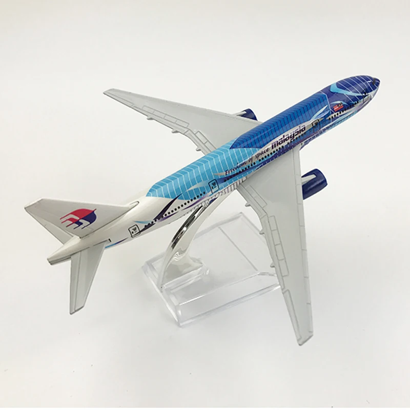 Малайзия самолет модель Боинг 777 16 см с металлическими заклепками Туфли лодочки