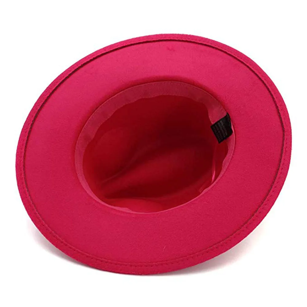 Винтажная однотонная фетровая шляпа зимняя женская с мягкими чашками церковная