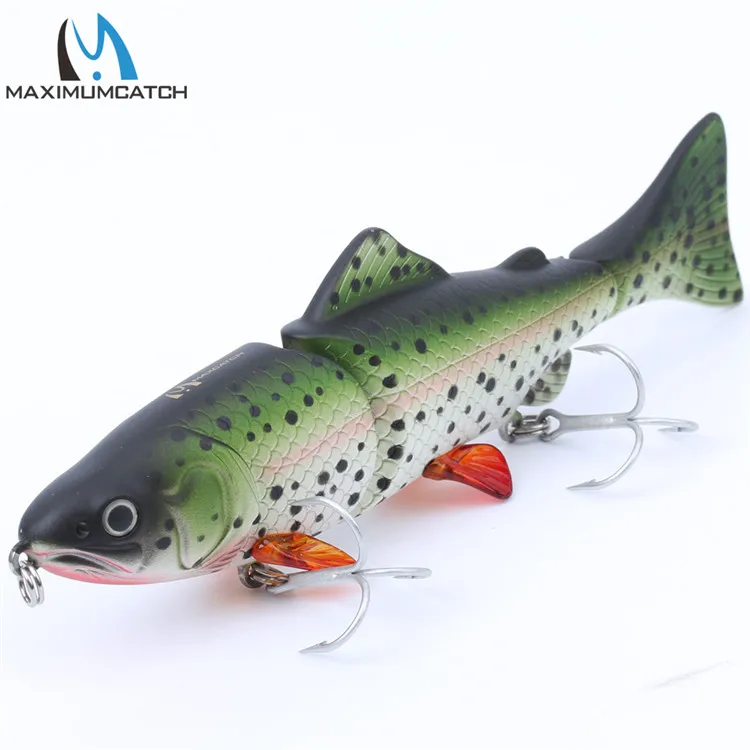 Maximumcatch life-like 3 шарнирная секция Swimbait рыболовные приманки жесткие рыболовные приманки с крючками VMC Crankbait искусственная приманка - Цвет: A1309
