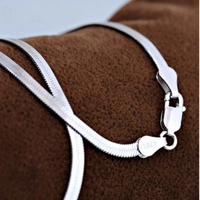 Женская и мужская цепочка из серебра 925 пробы шириной 4 мм|fashion men bracelet|men braceletmen