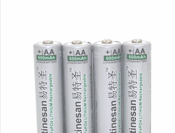 8 шт./лот ETINESAN 3 2 V 600mAh LiFePO4 литий-ионный AA Аккумуляторная батарея вместо 1 5 v aa