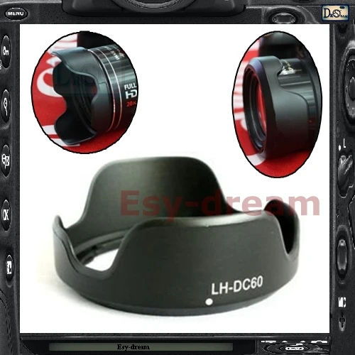 

Бленда для объектива DC60 Φ для Canon SX1 SX10 IS SX20 SX30 SX40 SX50 HS PA571