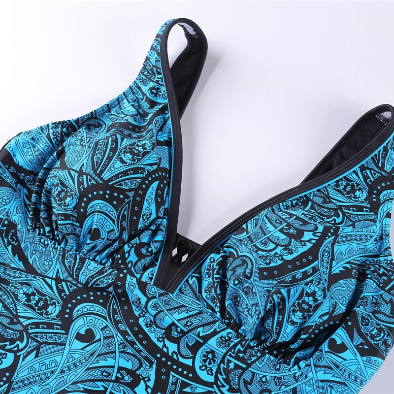 Большой купальник женский слитный женская сексуальная купальная одежда с пушап