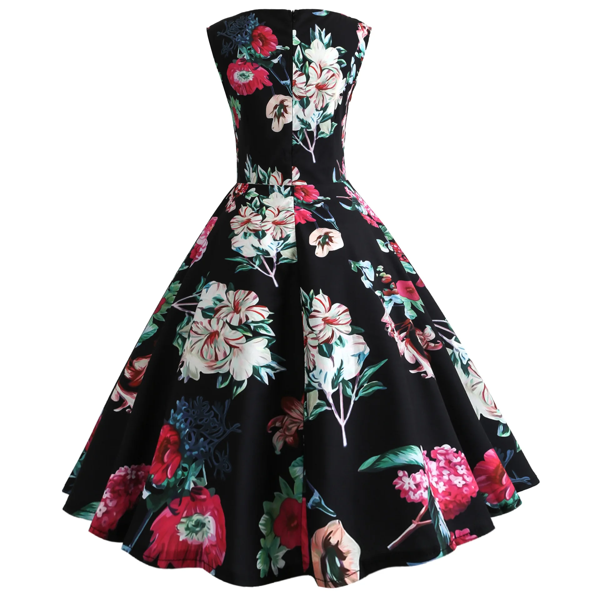 Новые летние Стиль Для женщин рукавов цветы платье с принтом пикантные модные