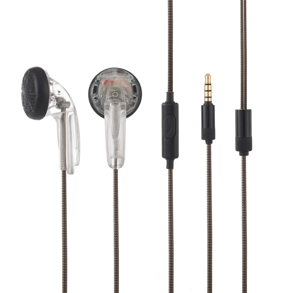 Новый FENGRU CMX500 DIY MX500 In-ear с плоской головкой Наушники Hi-Fi наушники регулятор баса DJ