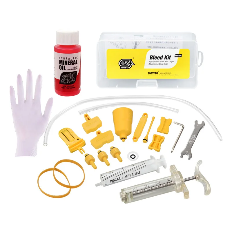 Набор для ремонта велосипедных гидравлических дисковых тормозов с минеральным