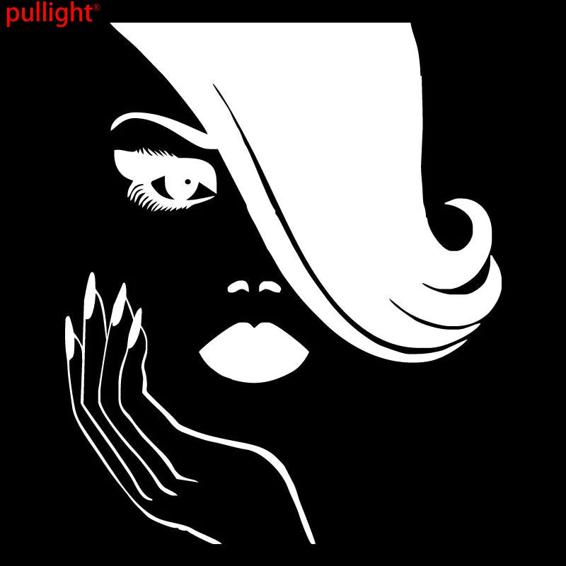12cm*14cm Pretty Woman Manicure Creative Stickers Decor Motorcycle SUVs Bumper Laptop Car Accessories Styling Vinyl Decals | Автомобили и