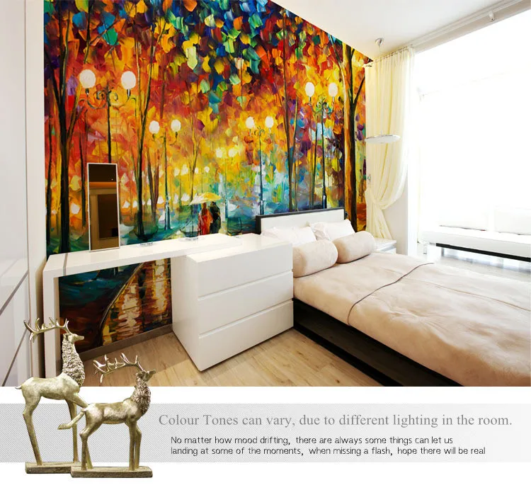 Большие 3D обои настенная абстрактная Современная Настенная живопись дождь