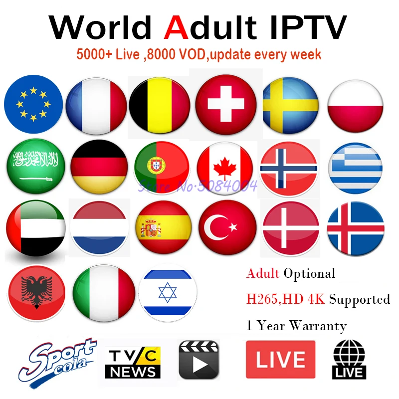 Европа IP tv подписка Франция Великобритания Немецкий Арабский голландский Швеция французский Польша Португалия Smart tv IP tv M3U Android 6000 Live