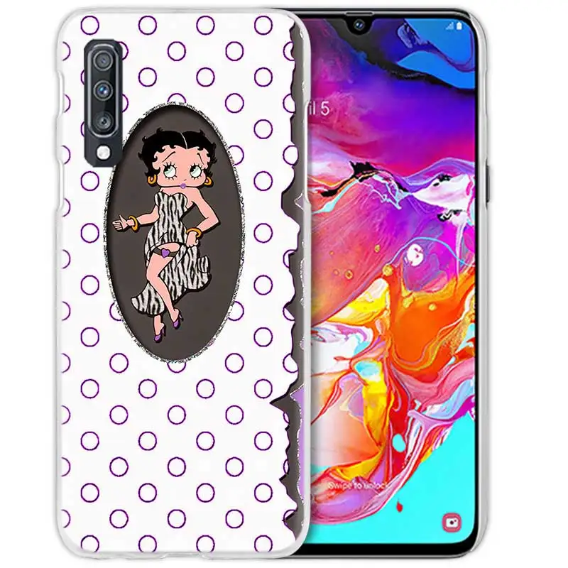 07 Betty Boop пикантные чехол для samsung Galaxy M40 A50 A80 A70 A60 A40 A30 A20e A10 J4 J6 плюс J8 S10e S10 5G жесткий чехол из ПК для телефона - Цвет: 07