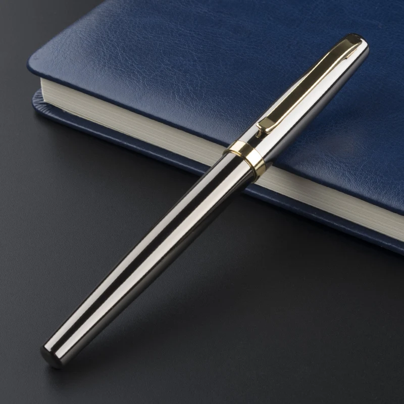 Высококачественный Канцелярский набор металлическая Серебряная роликовая