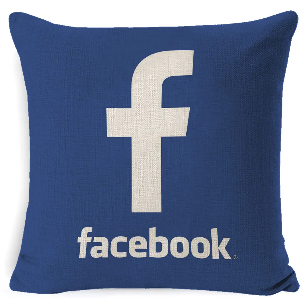 Fokusent Facebook Wechat Skype Viber диванная Подушка Чехол Tango Youtube Snapchat Instagram чехол для подушки полезное приложение украшение
