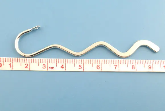 50Pcs DIY Bookmarks Silver Tone Smooth Wave Charms Jewelry Making Findings 84mm | Украшения и аксессуары