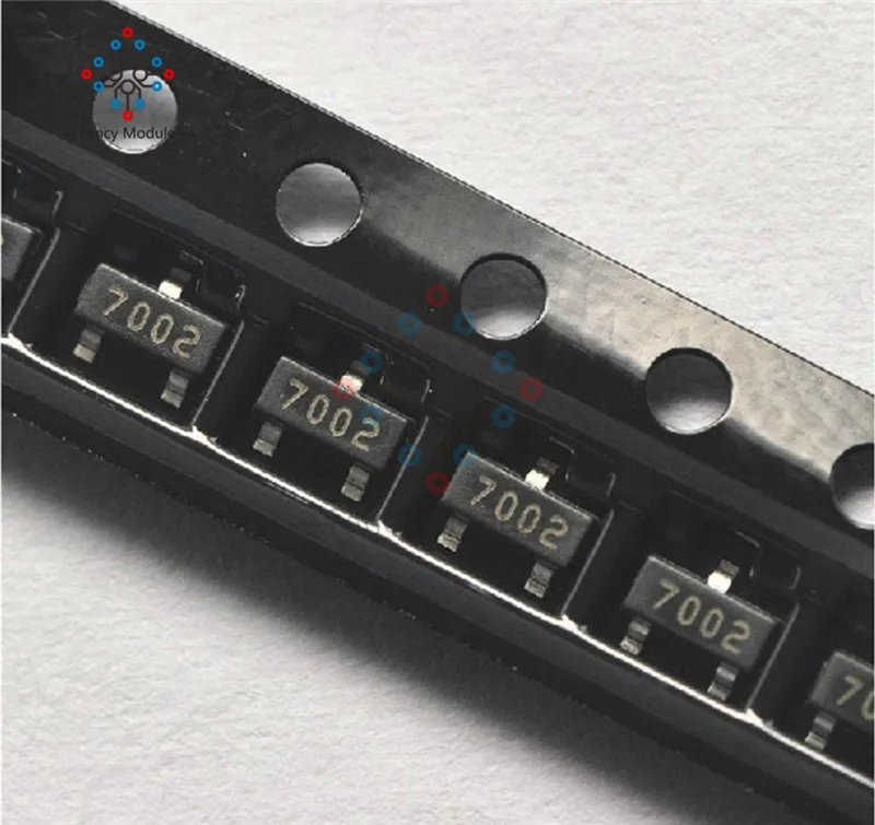 100 шт. 2N7002 702 SOT-23( SMD ) N-Channel 60V 115mA MosFET | Инструменты